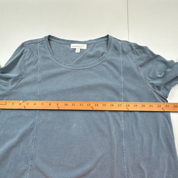 J Jill Purejill Top Womens Extra Large Blue Organically Grown Cotton Lagenlook - Picture 9 of 12